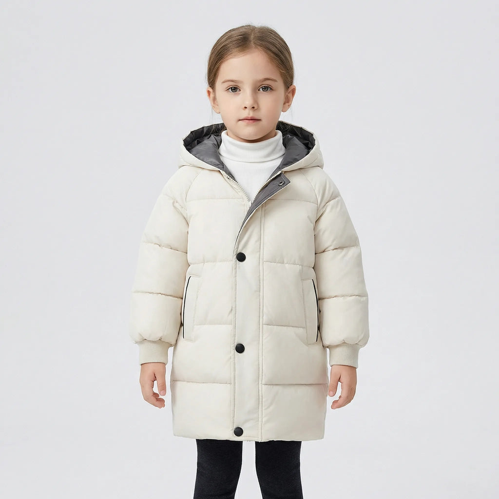 Gewatteerde kinderjas voor herfst en winter