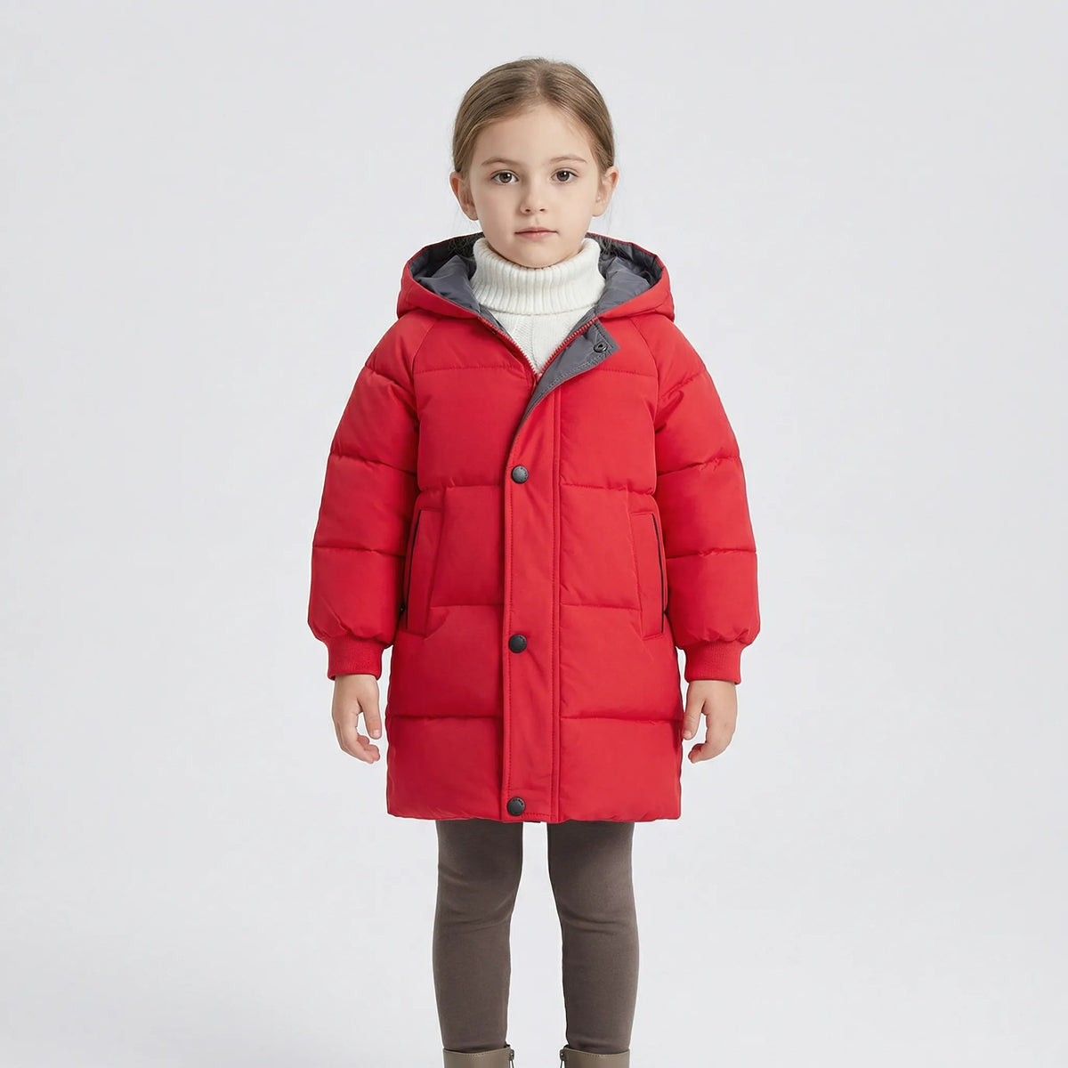 Gewatteerde kinderjas voor herfst en winter