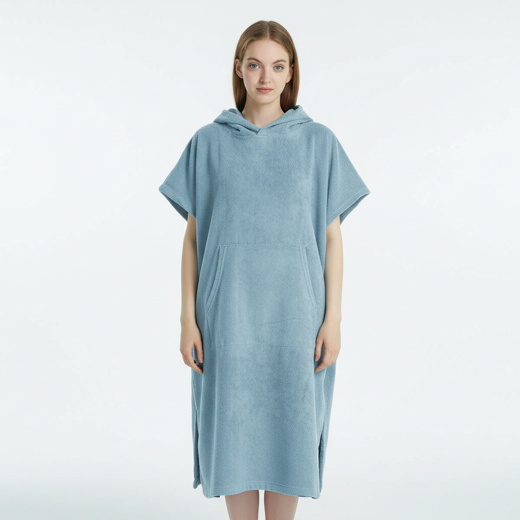 Ruim handdoek-poncho