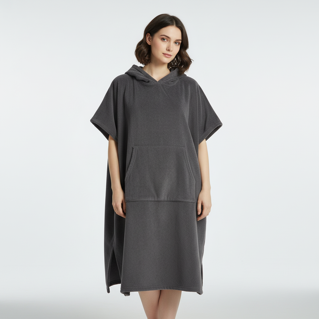 Ruim handdoek-poncho