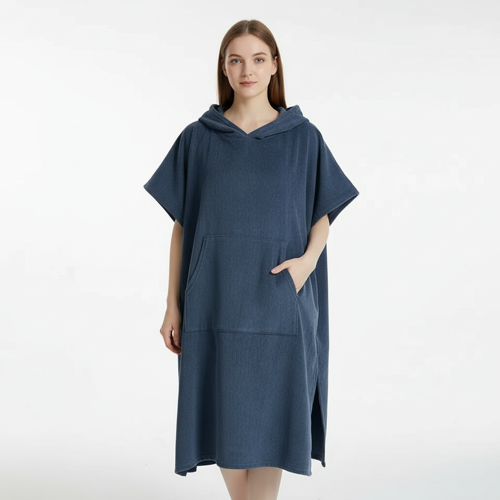 Ruim handdoek-poncho