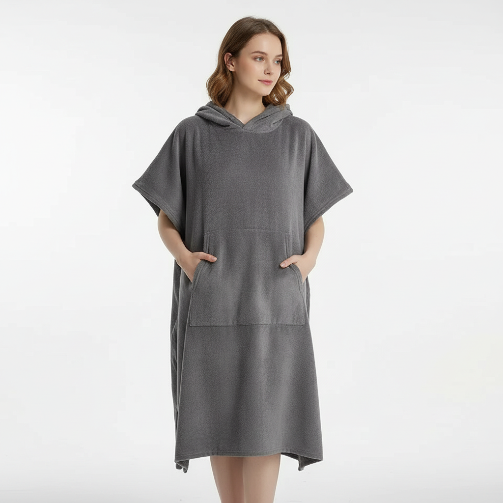 Ruim handdoek-poncho