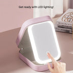 Compacte verlichte make-up organizer voor onderweg