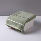 Gestreepte frottee handdoek set