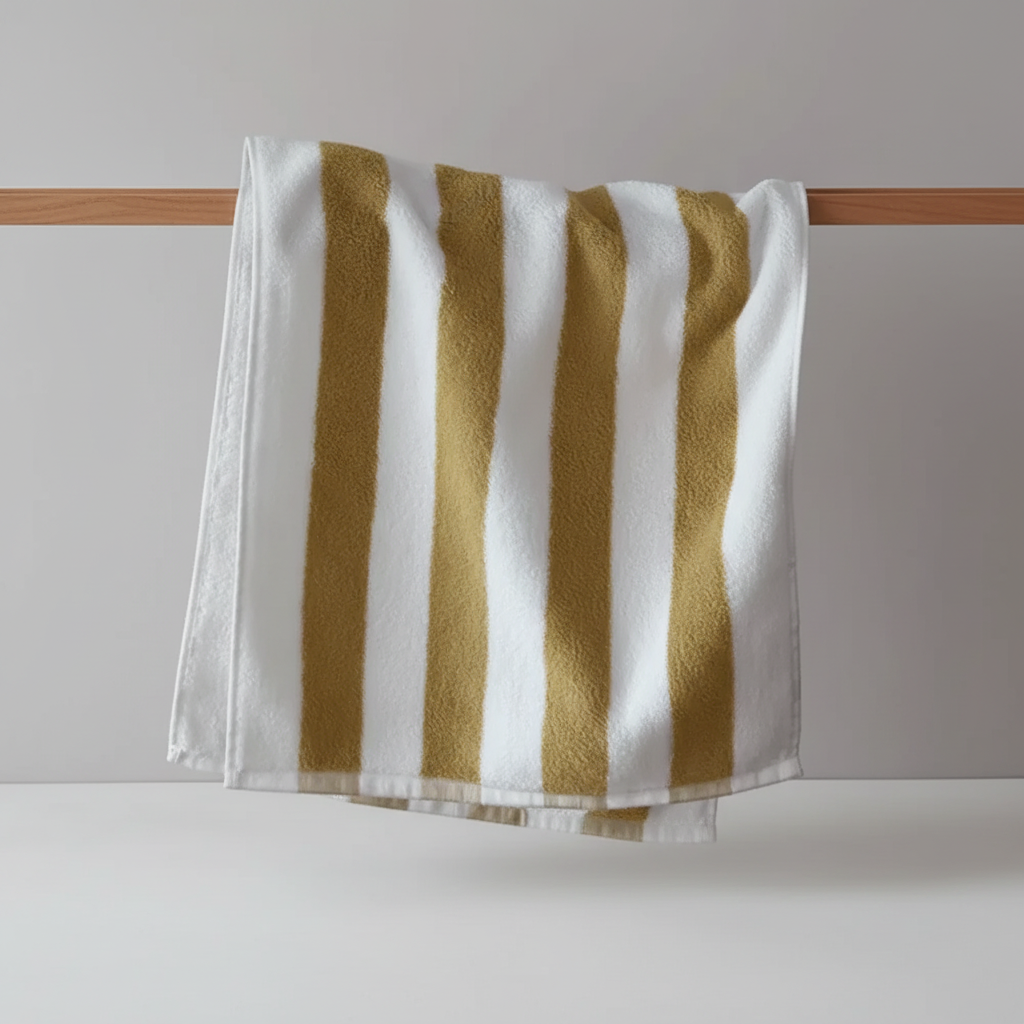 Gestreepte handdoek set
