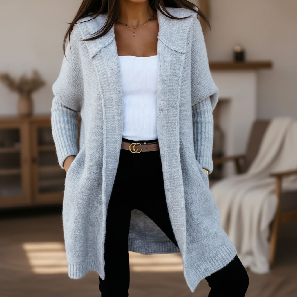 Gebreid vest met capuchon – Noor