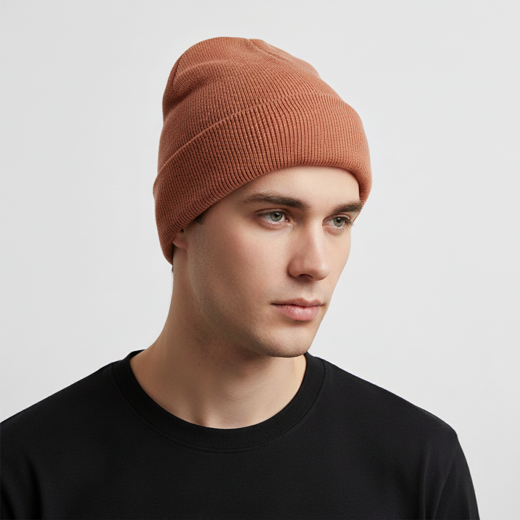 Gebreide unisex maat muts