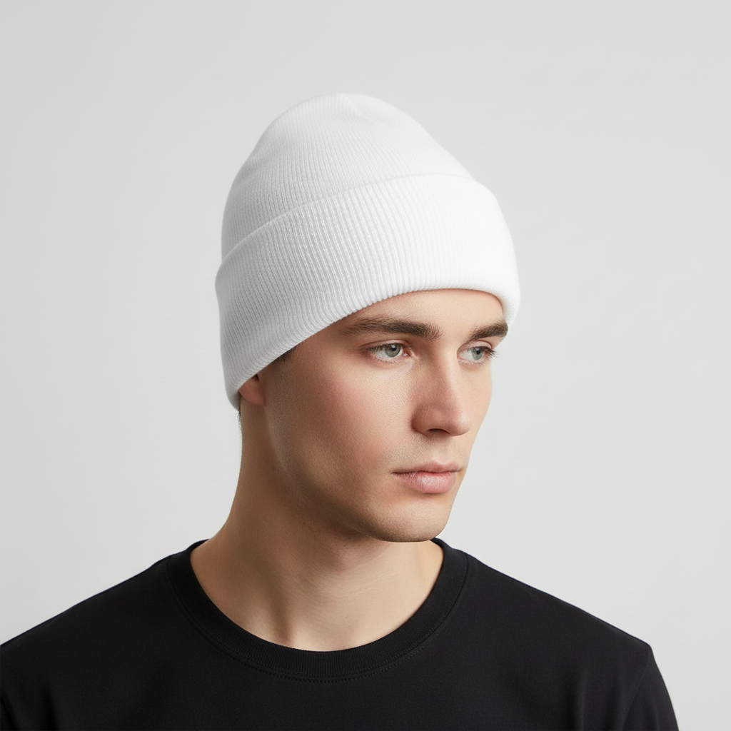 Gebreide unisex maat muts