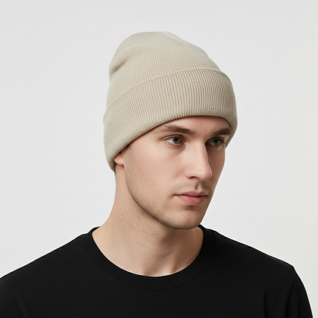 Gebreide unisex maat muts