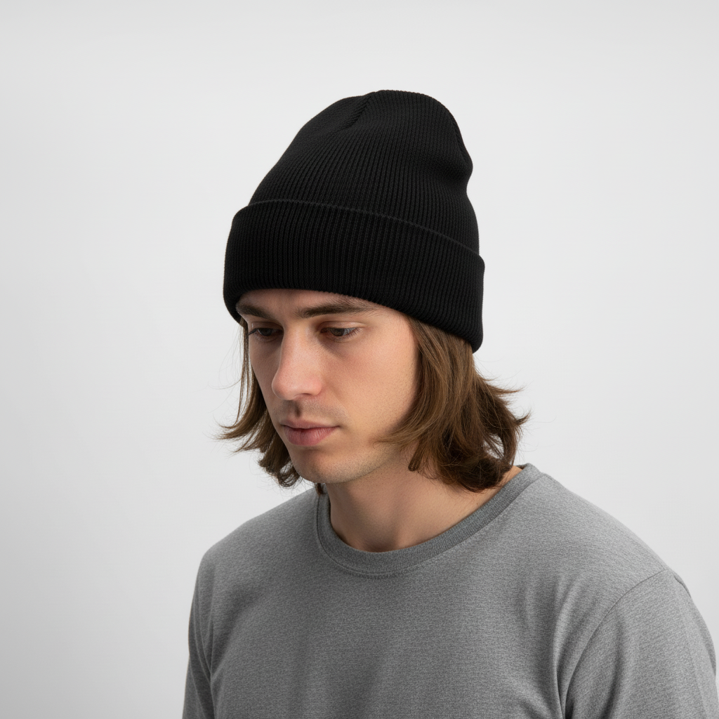 Gebreide unisex maat muts