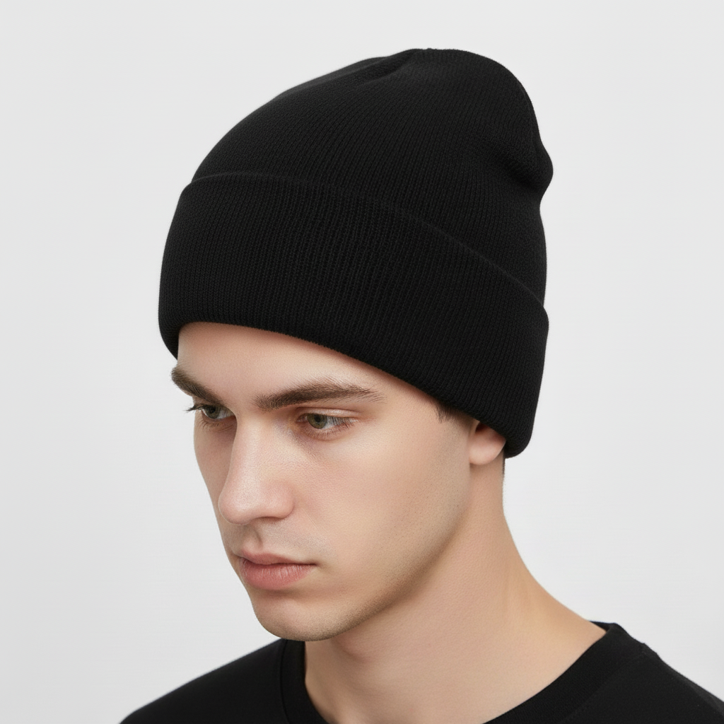 Gebreide unisex maat muts