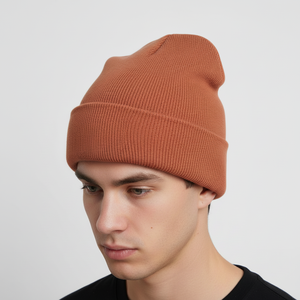 Gebreide unisex maat muts