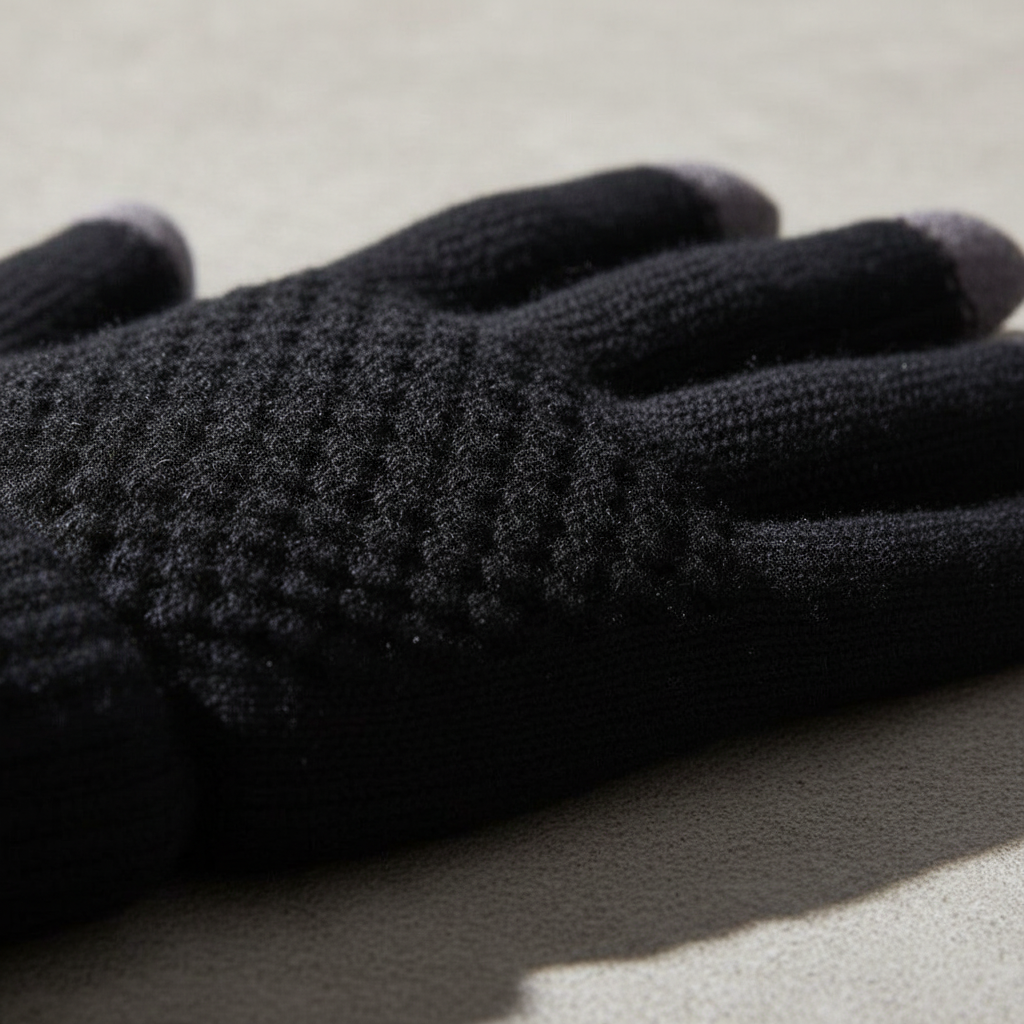 Gegarneerde touchscreen handschoenen