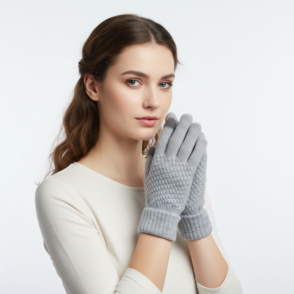 Gegarneerde touchscreen handschoenen