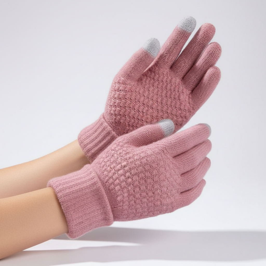Gegarneerde touchscreen handschoenen