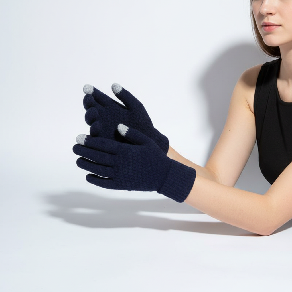 Gegarneerde touchscreen handschoenen