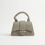 Gestructureerde kleine crossbodytas voor dames