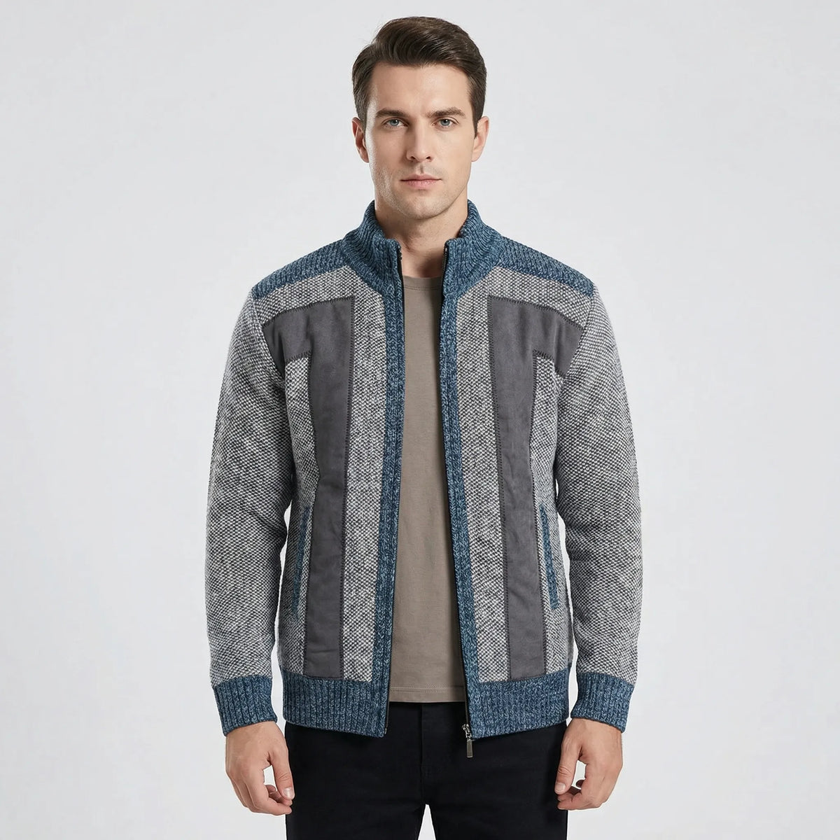 Gevoerd gilet met doorlopende rits