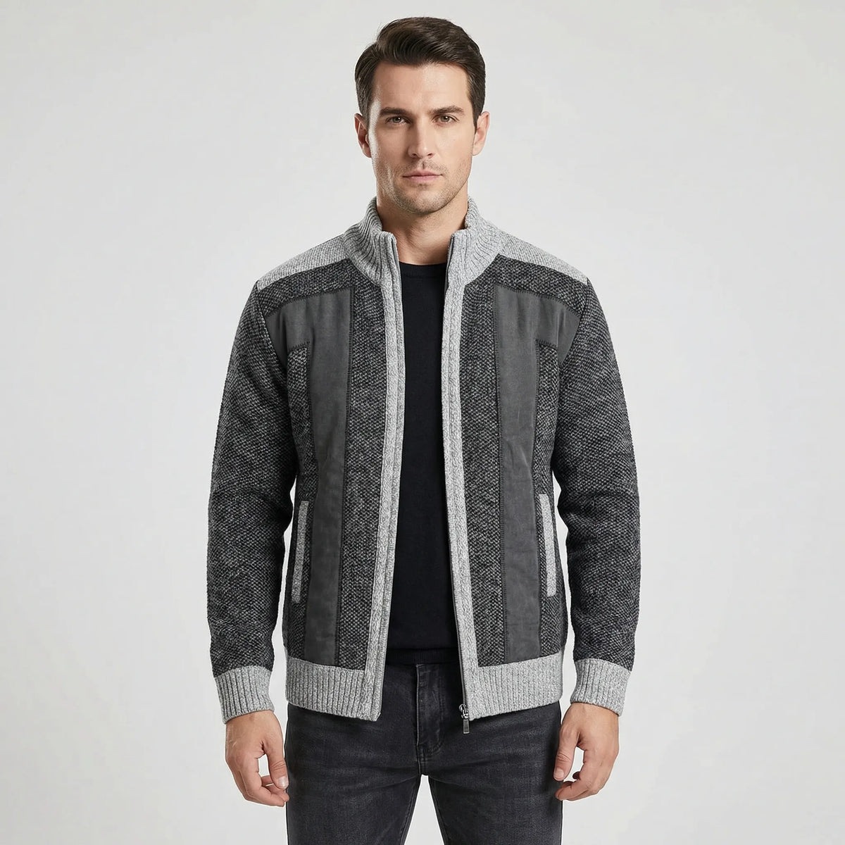 Gevoerd gilet met doorlopende rits