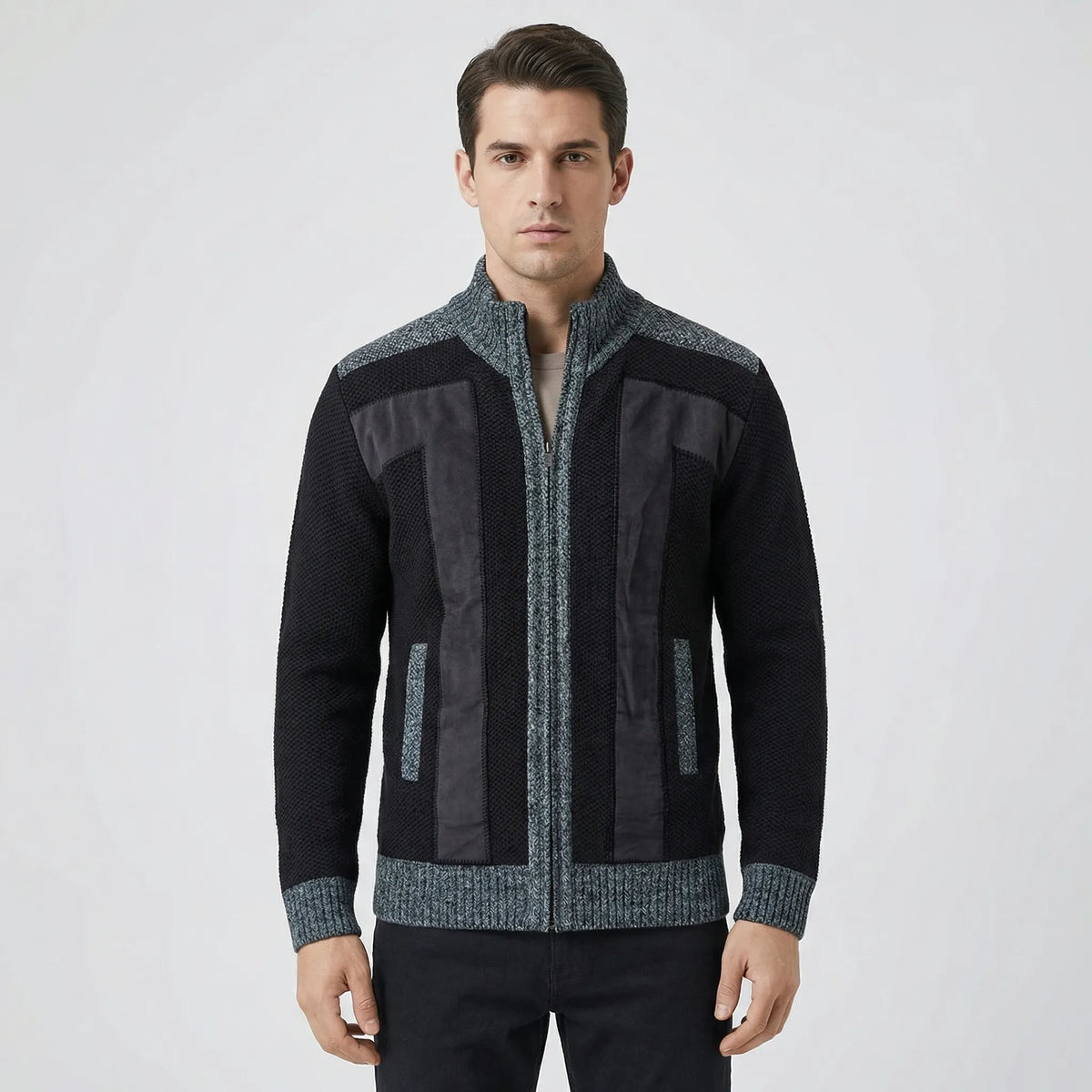 Gevoerd gilet met doorlopende rits