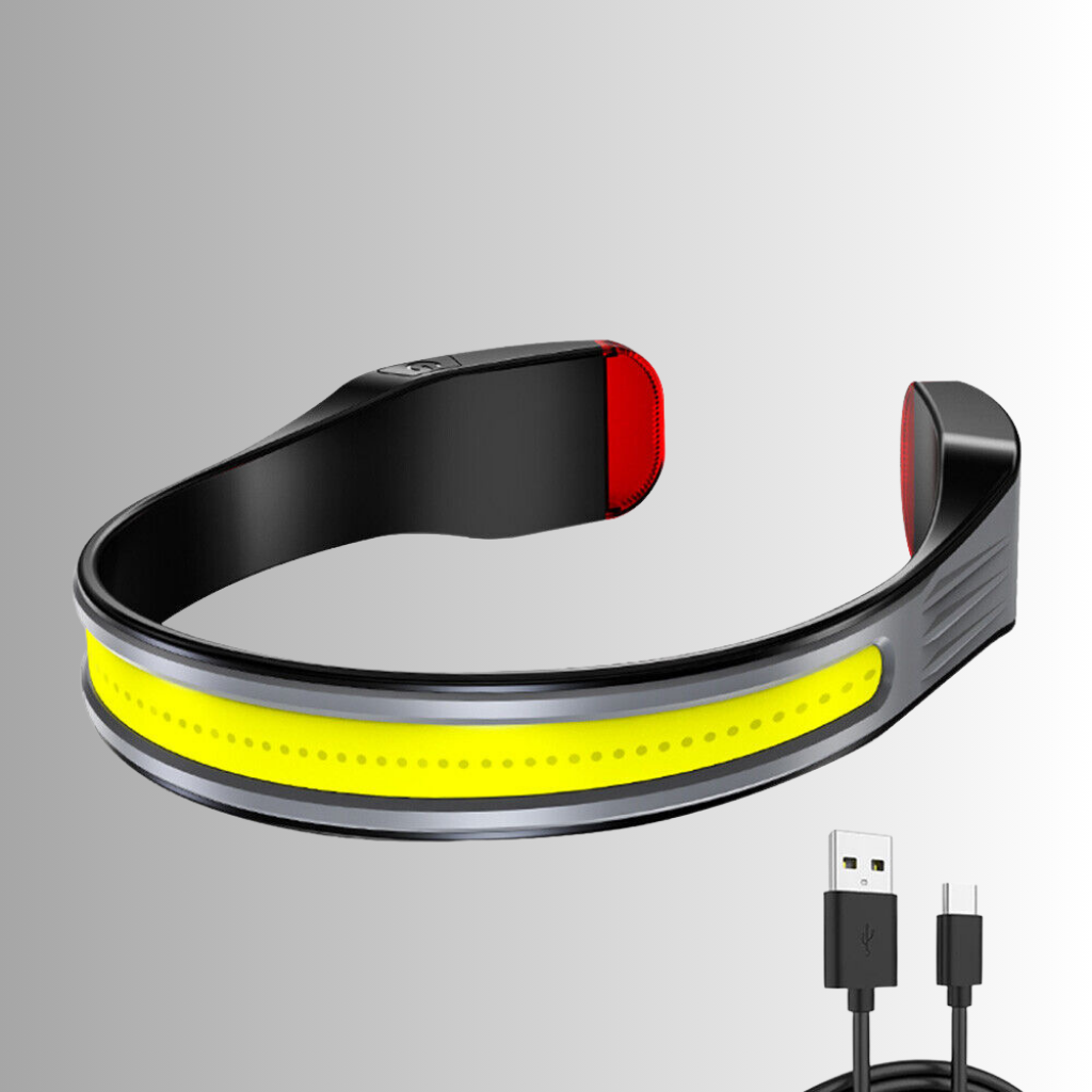 Hoofdlamp met breedschijnende LED