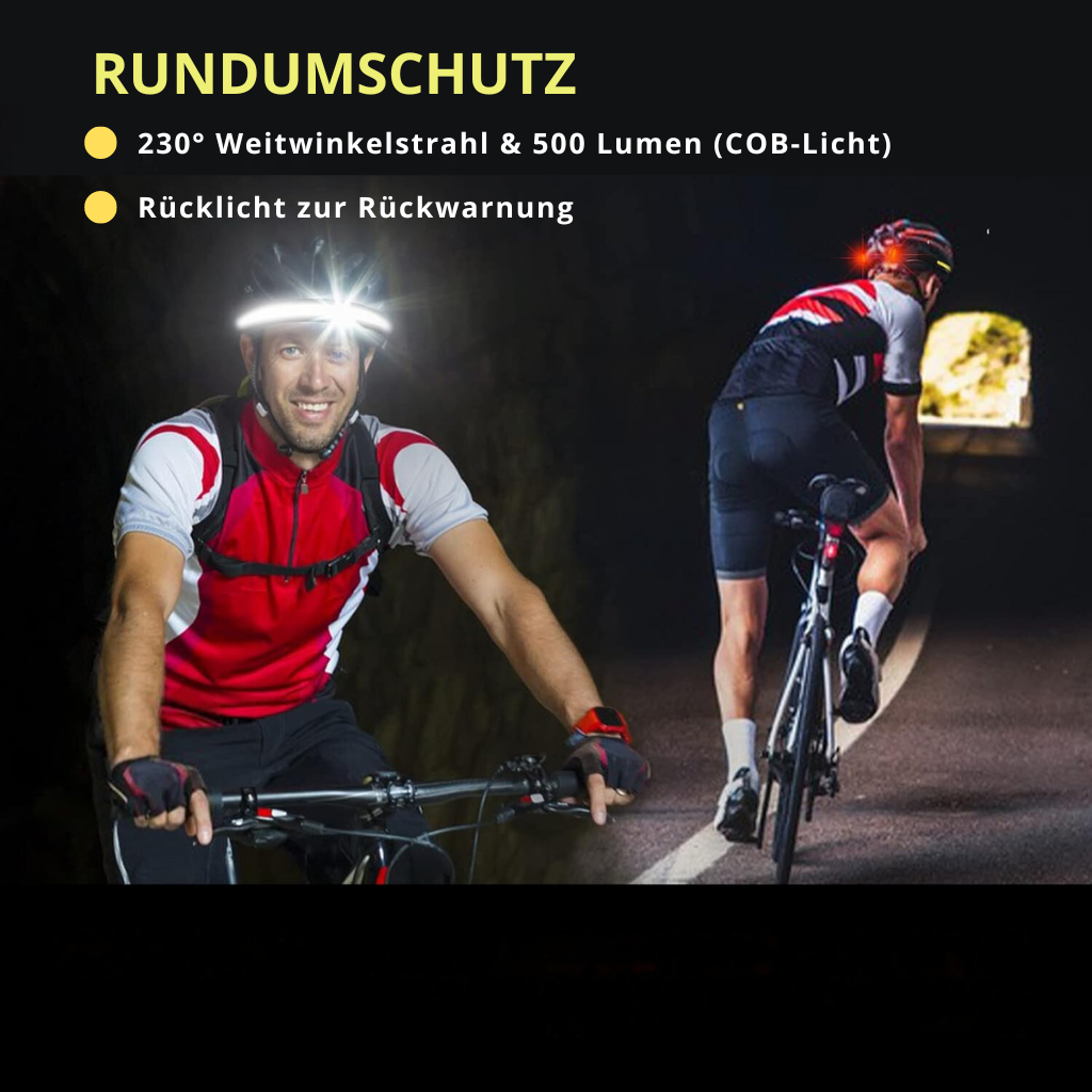 Hoofdlamp met breedschijnende LED