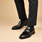 Gladde leerlook modern