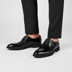 Gladde leerlook modern