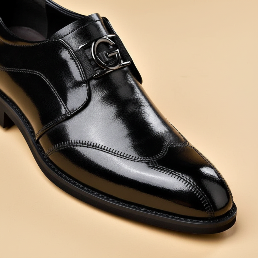 Gladde leerlook modern