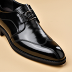 Gladde leerlook modern