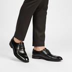 Gladde leerlook modern