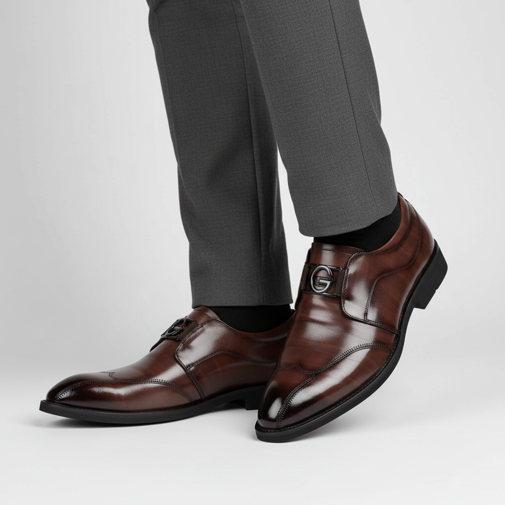 Gladde leerlook modern