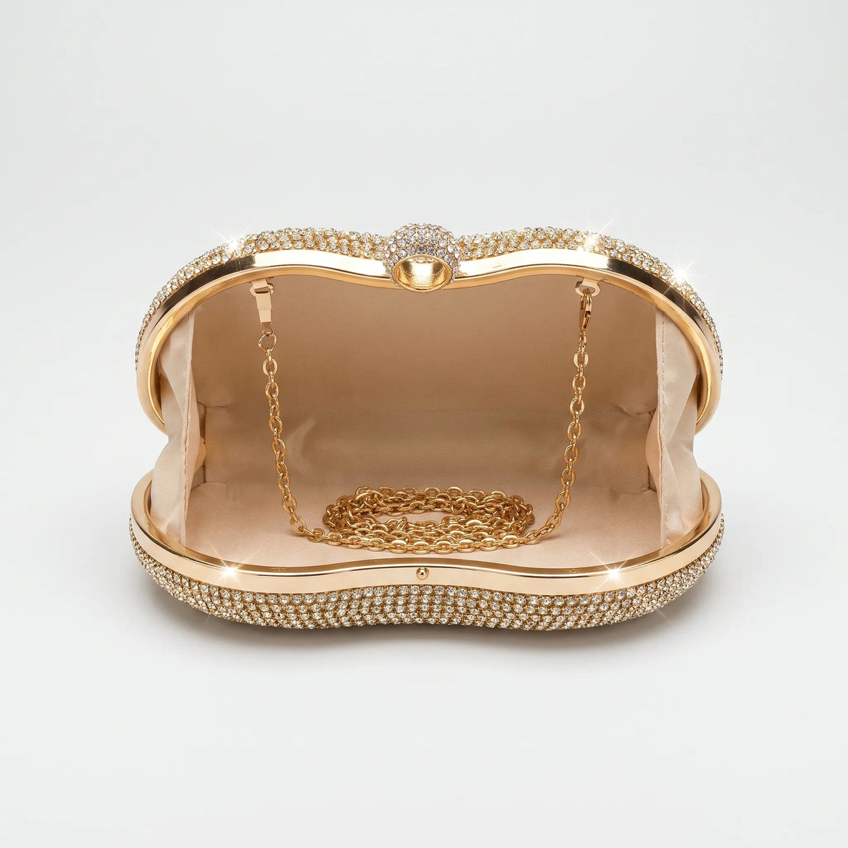 Glinsterende gestructureerde clutch