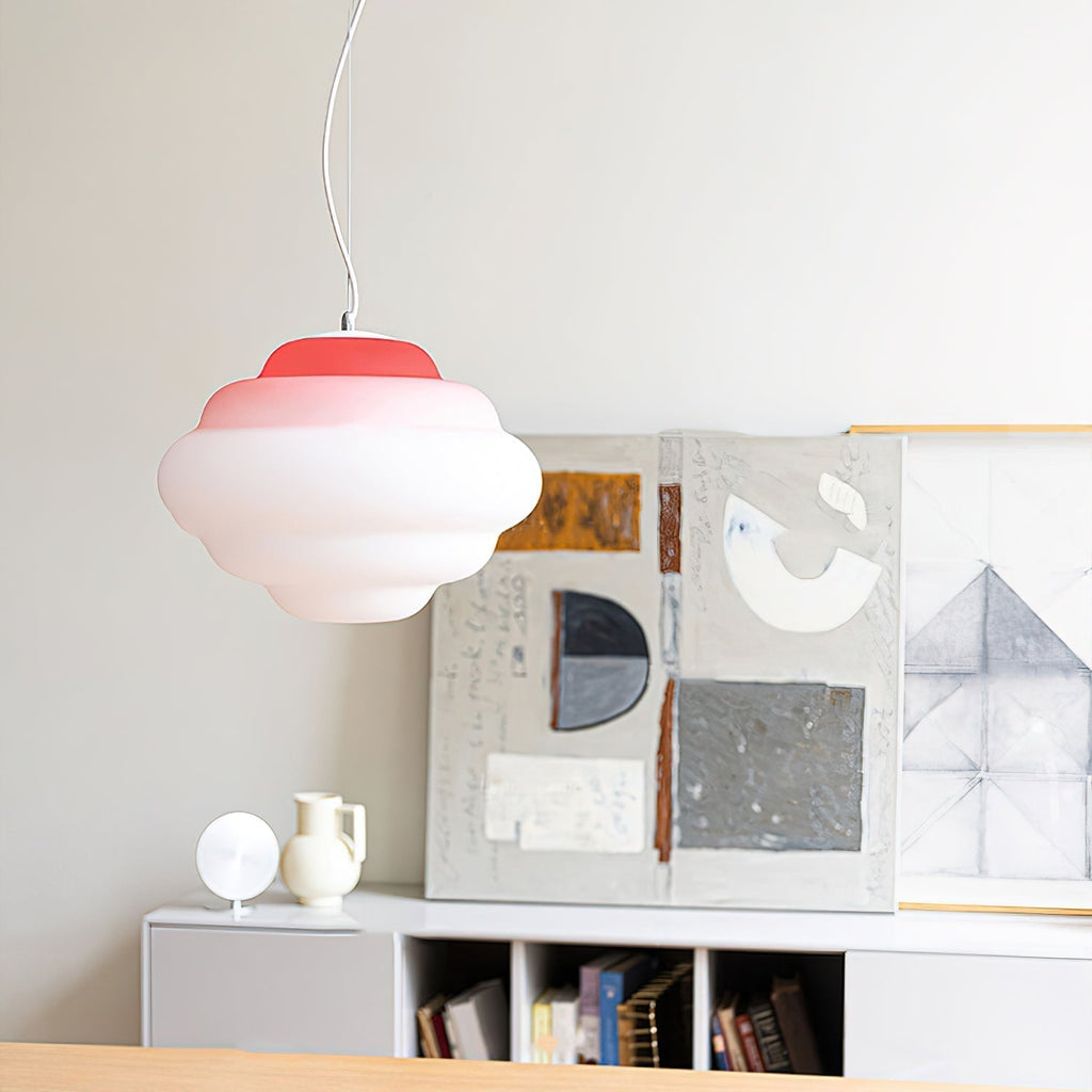 Hanglamp met gradiënt en zachte lichtverspreiding