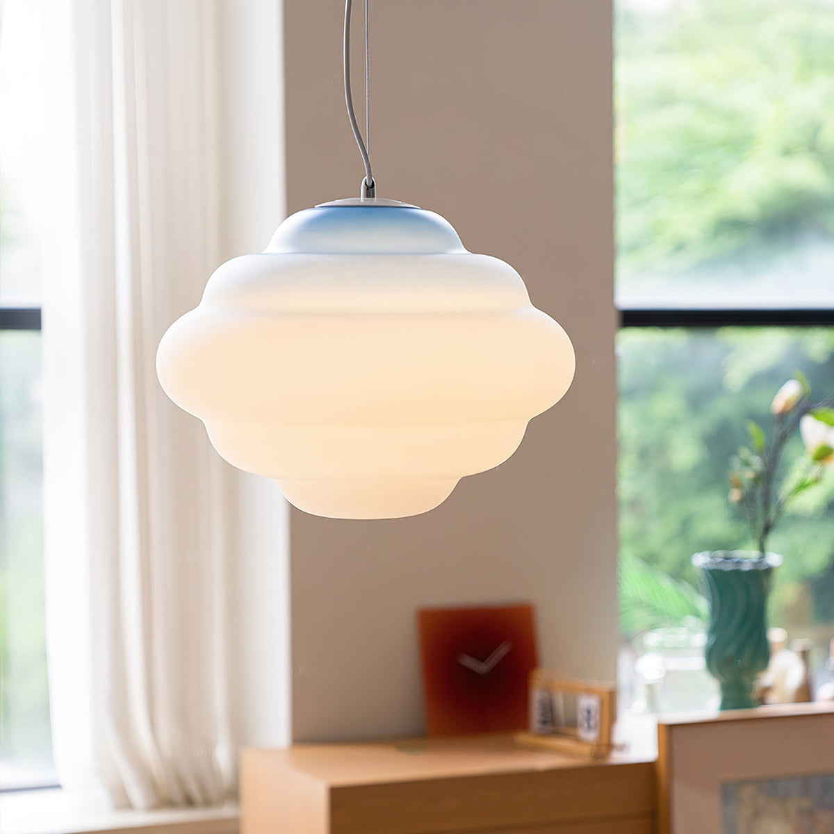 Hanglamp met gradiënt en zachte lichtverspreiding