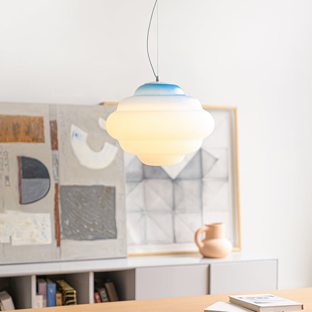 Hanglamp met gradiënt en zachte lichtverspreiding