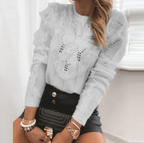 Pullover met ronde hals en lange mouwen