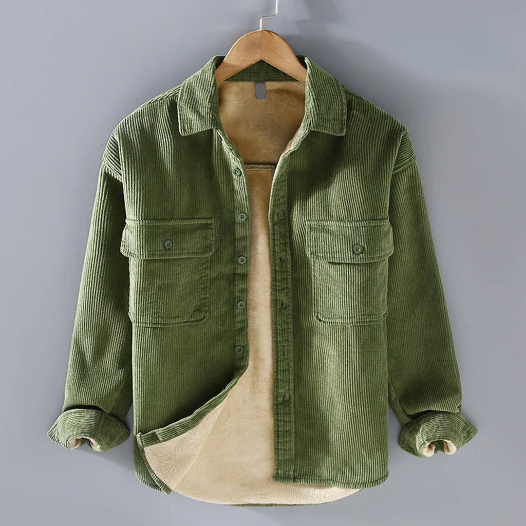 Corduroy wintershirt voor heren