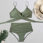 Belle high waisted, kleurrijke damesbikini — afbeelding 15