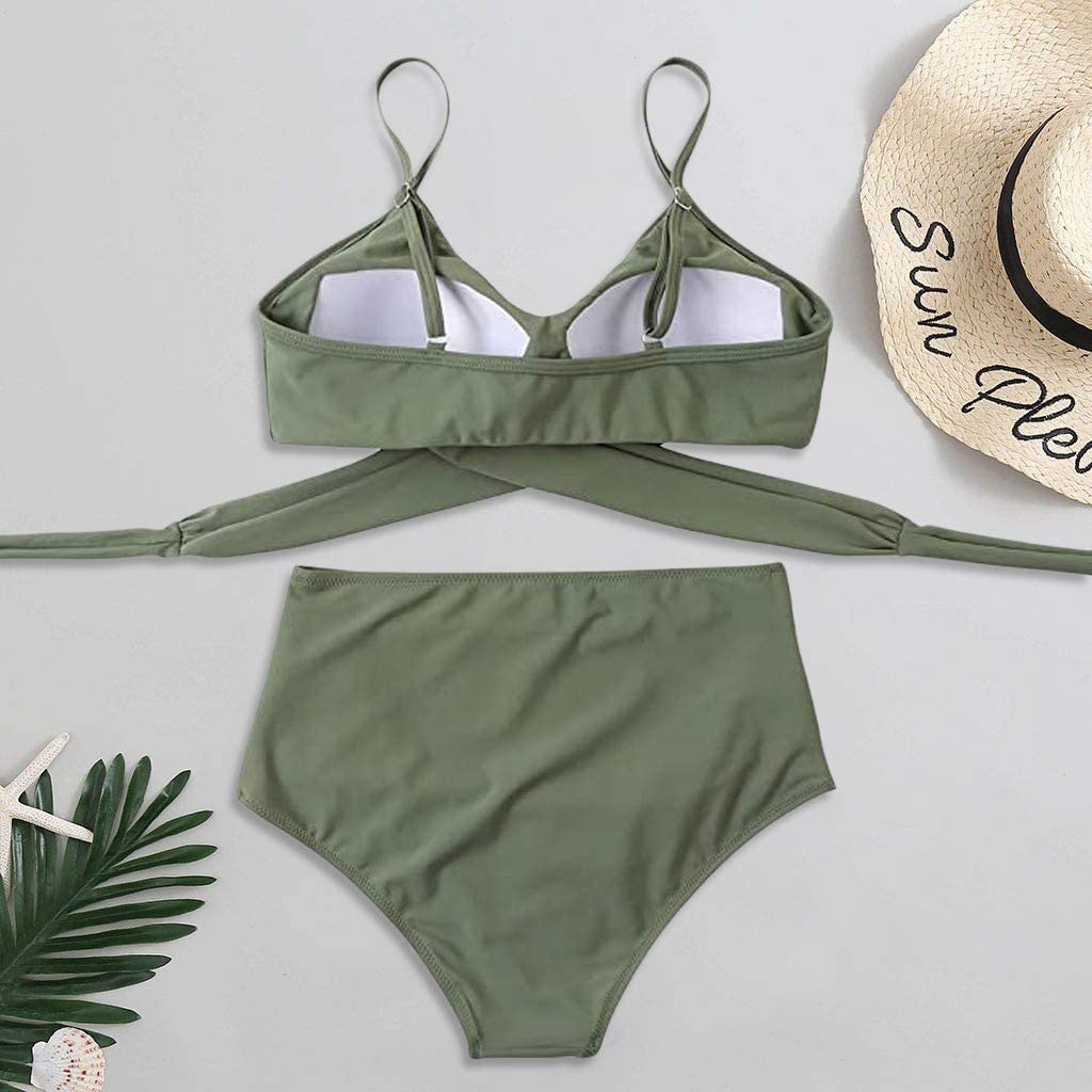 Belle high waisted, kleurrijke damesbikini — afbeelding 16