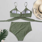 Belle high waisted, kleurrijke damesbikini — afbeelding 16