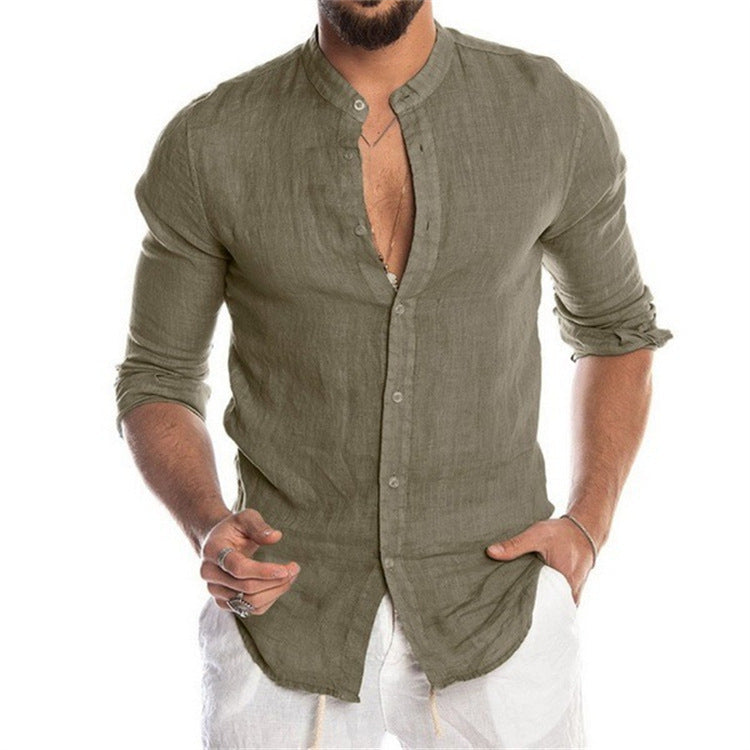 Blouse met mandarin kraag – Jeff blouse