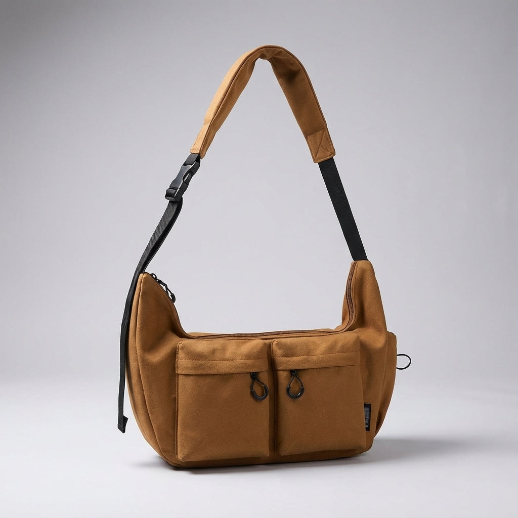 Grote canvas crossbody tas