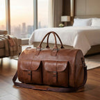 Grote weekender met schoenenvak