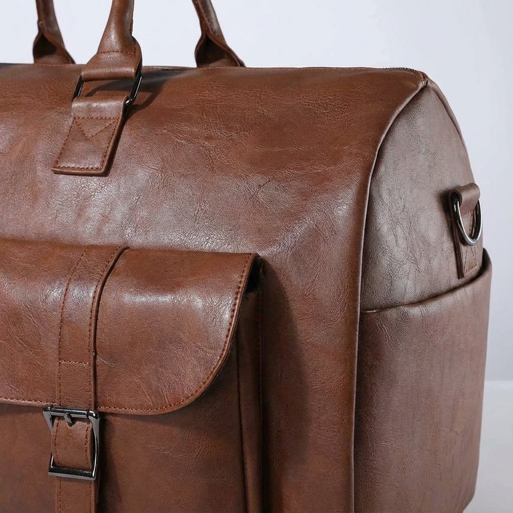 Grote weekender met schoenenvak