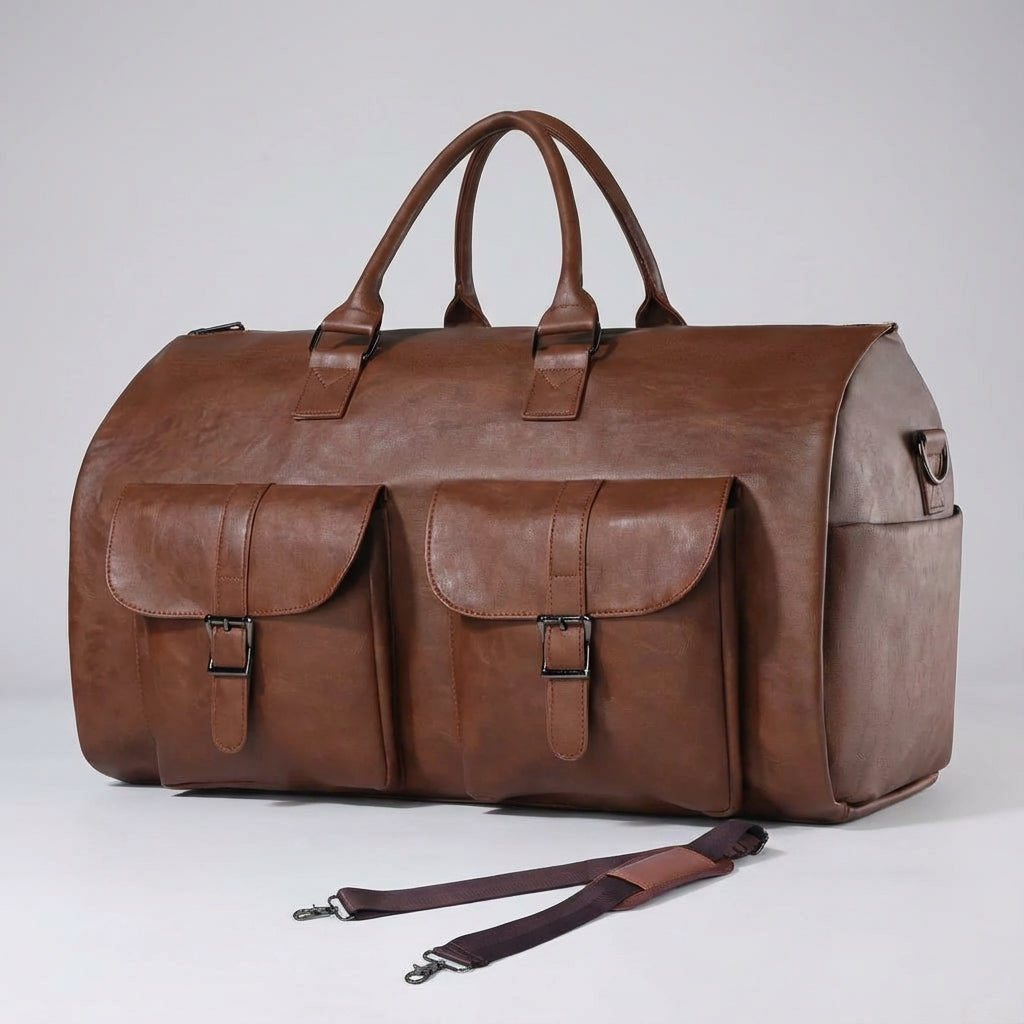 Grote weekender met schoenenvak