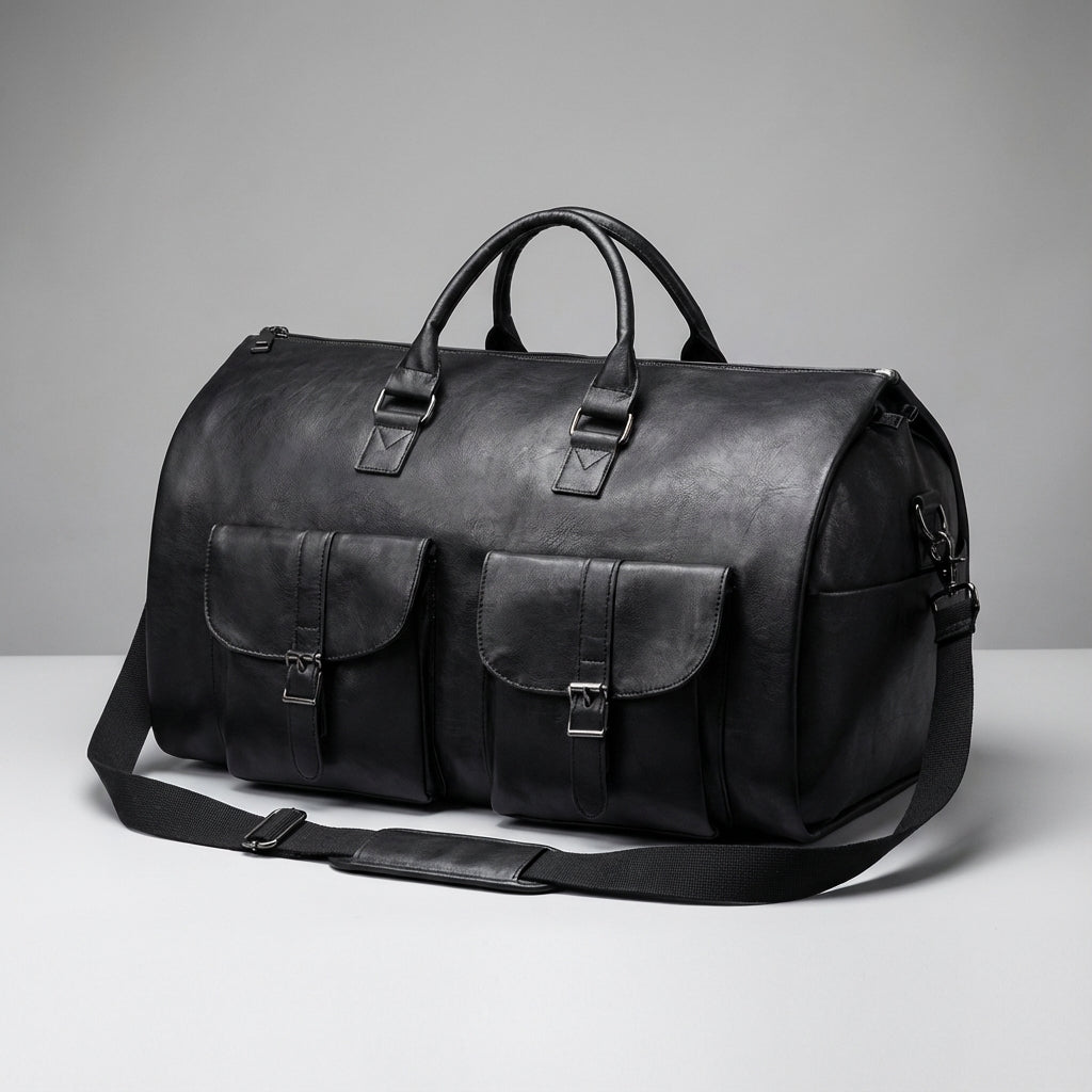 Grote weekender met schoenenvak