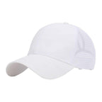 Dames baseballcap met een paardenstaartopening en klittenbandsluiting