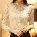 Damesblouse met herfst borduursels