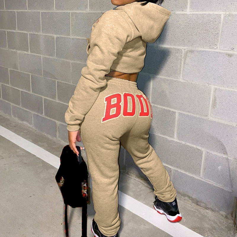 Sweatshirt en joggingsbroek voor dames